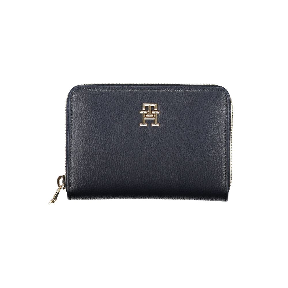 Tommy Hilfiger Blue Polyurethane Women Wallet - Luxe Nova
