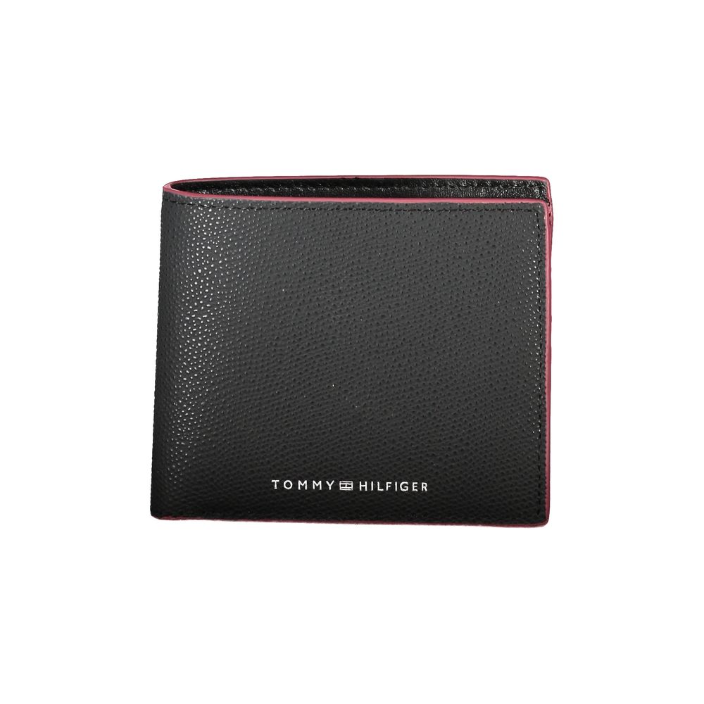 Tommy Hilfiger Black Leather Men Wallet - Luxe Nova