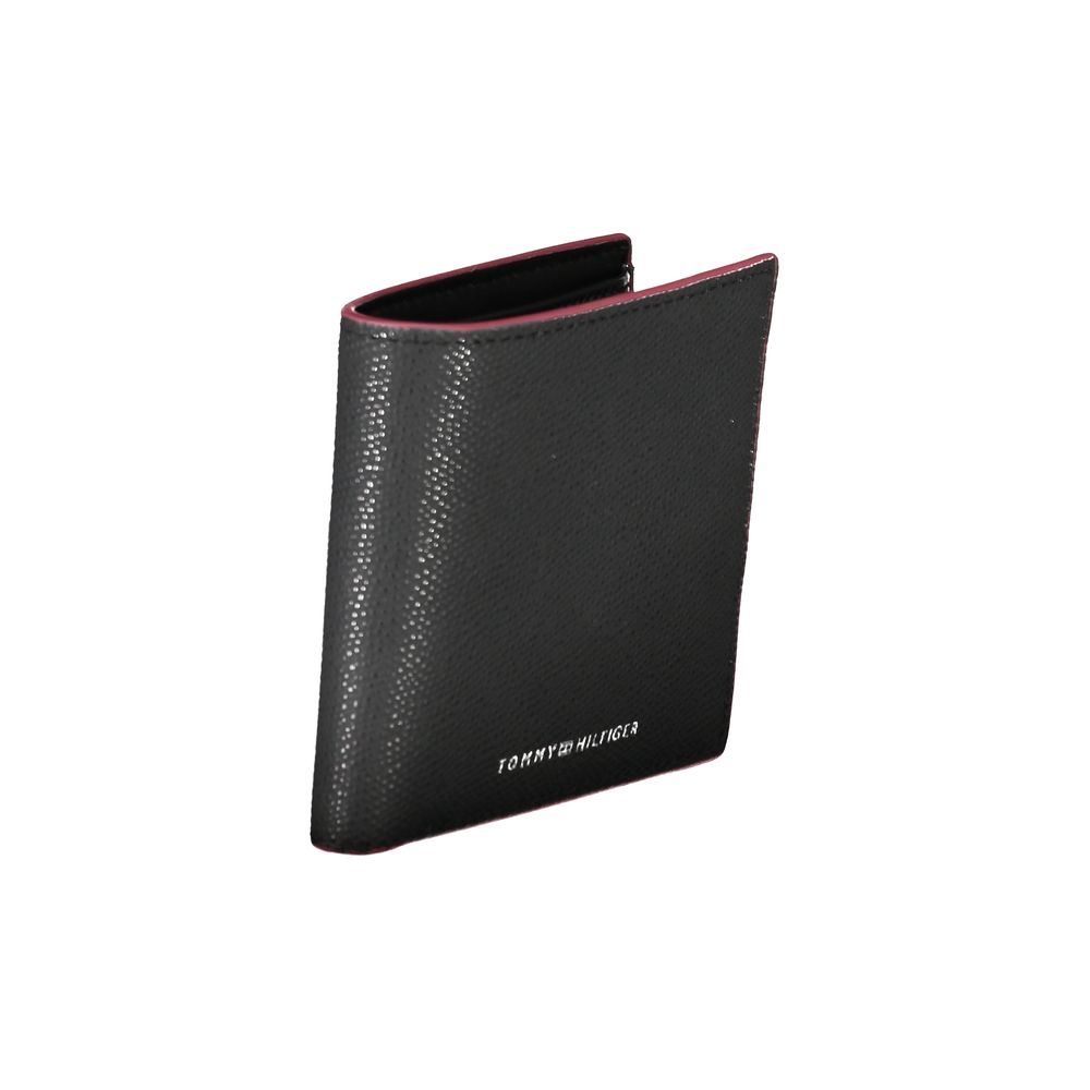 Tommy Hilfiger Black Leather Men Wallet - Luxe Nova