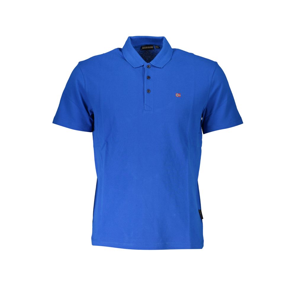 Napapijri Grigio Cotton Men T-Shirt - Luxe Nova