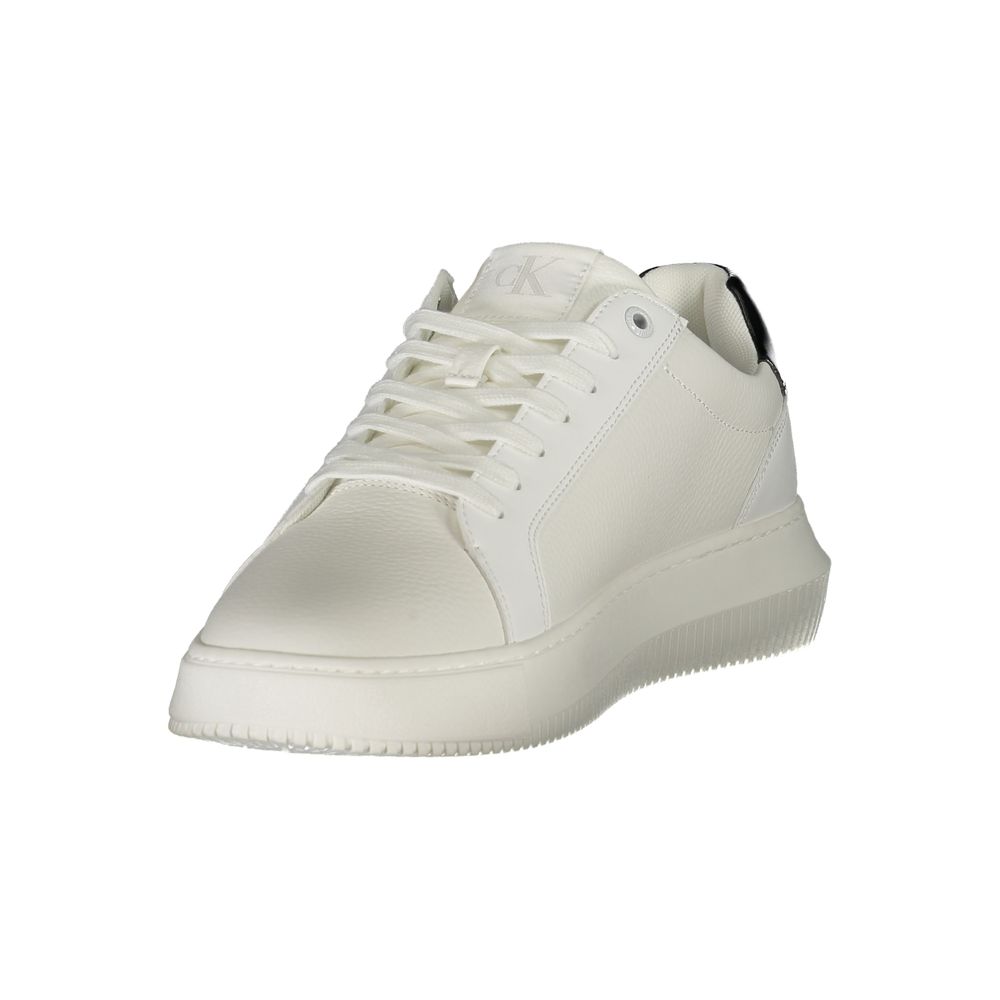 Calvin Klein Bianco Polyurethane Men Sneaker - Luxe Nova