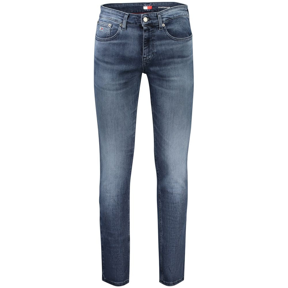 Tommy Hilfiger Blu Cotton Men's Slim Jeans - Luxe Nova