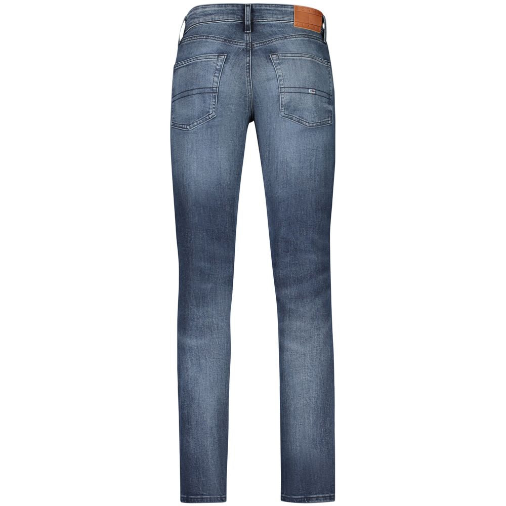 Tommy Hilfiger Blu Cotton Men's Slim Jeans - Luxe Nova