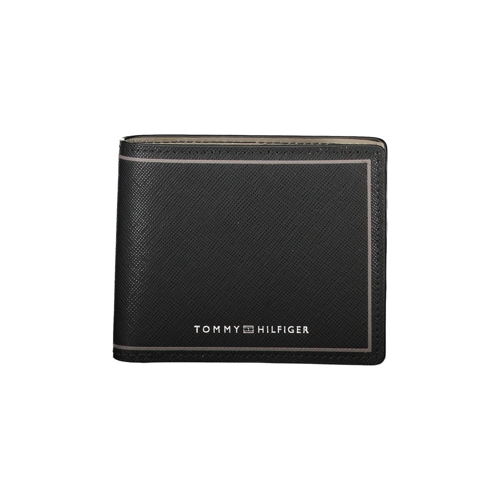 Tommy Hilfiger Black Leather Men Wallet - Luxe Nova