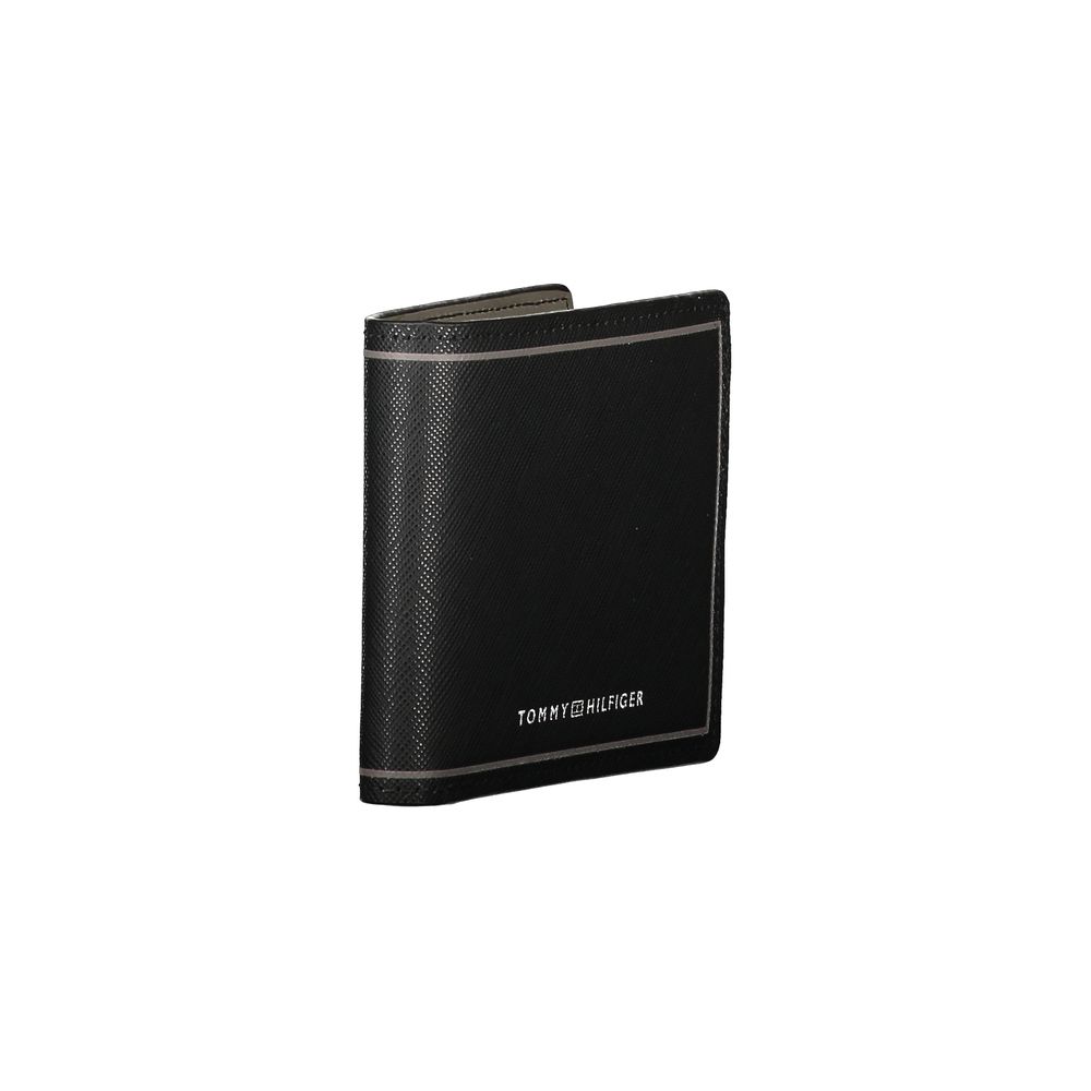 Tommy Hilfiger Black Leather Men Wallet - Luxe Nova