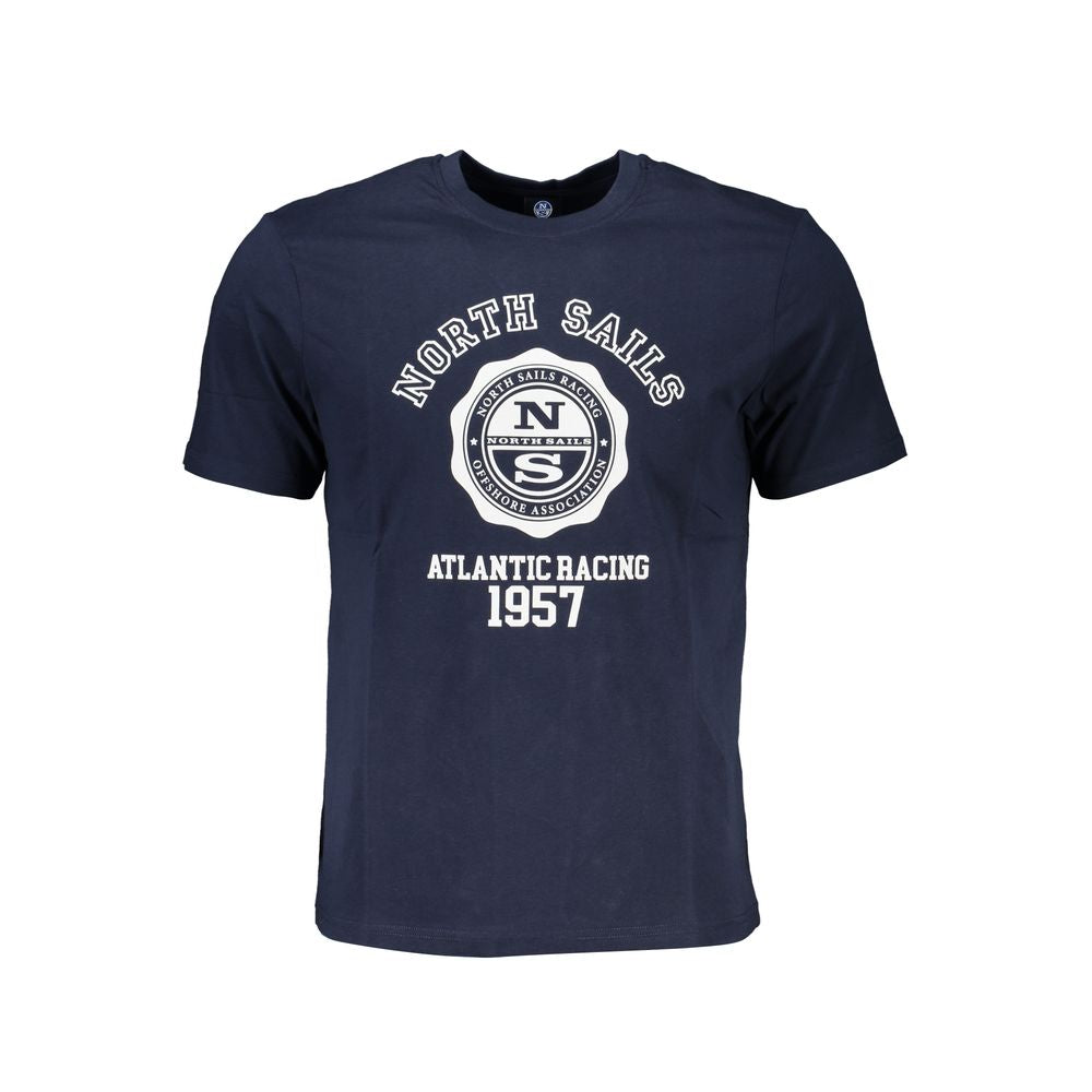 North Sails Blue Cotton Men's T-Shirt - Luxe Nova