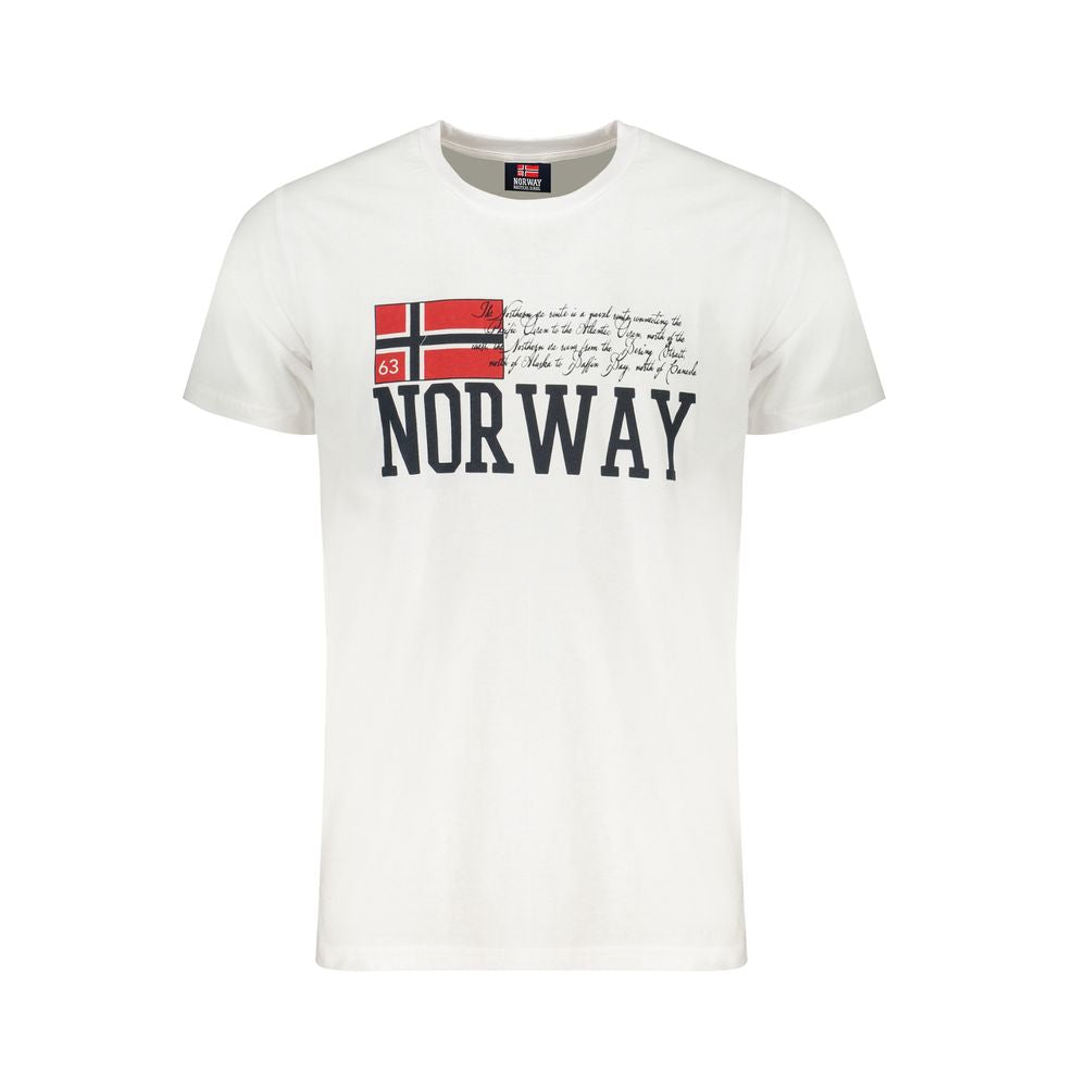 Norway 1963 White Cotton Men's T-Shirt - Luxe Nova