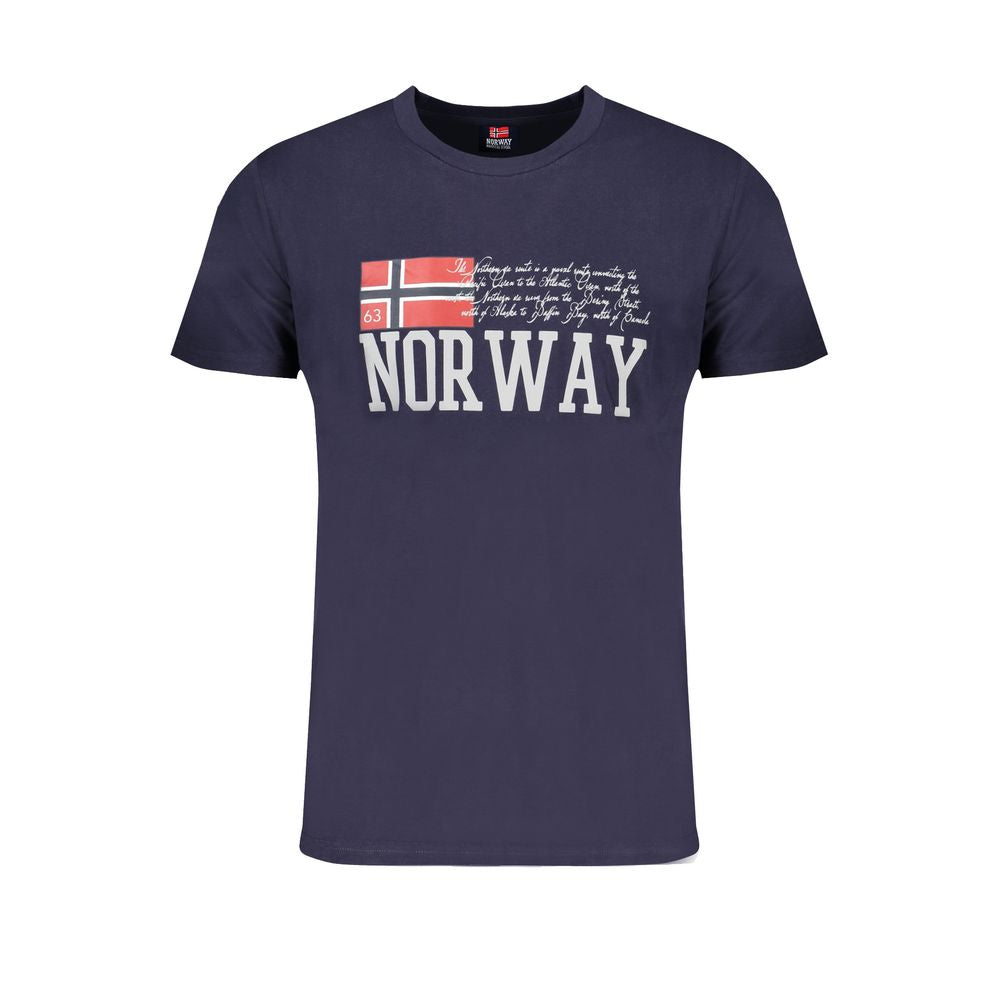 Norway 1963 Blue Cotton Mens T-Shirt - Luxe Nova