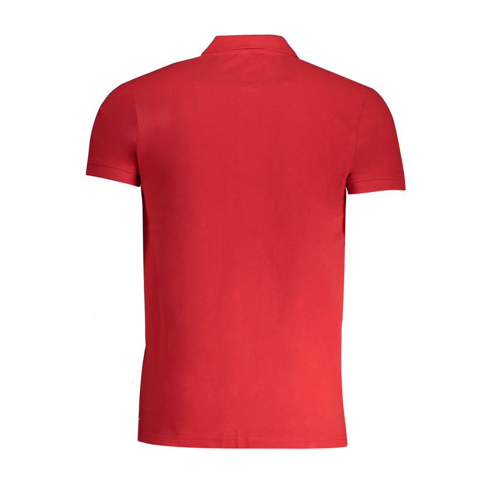 Cavalli Class Red Cotton Men Polo Shirt - Luxe Nova