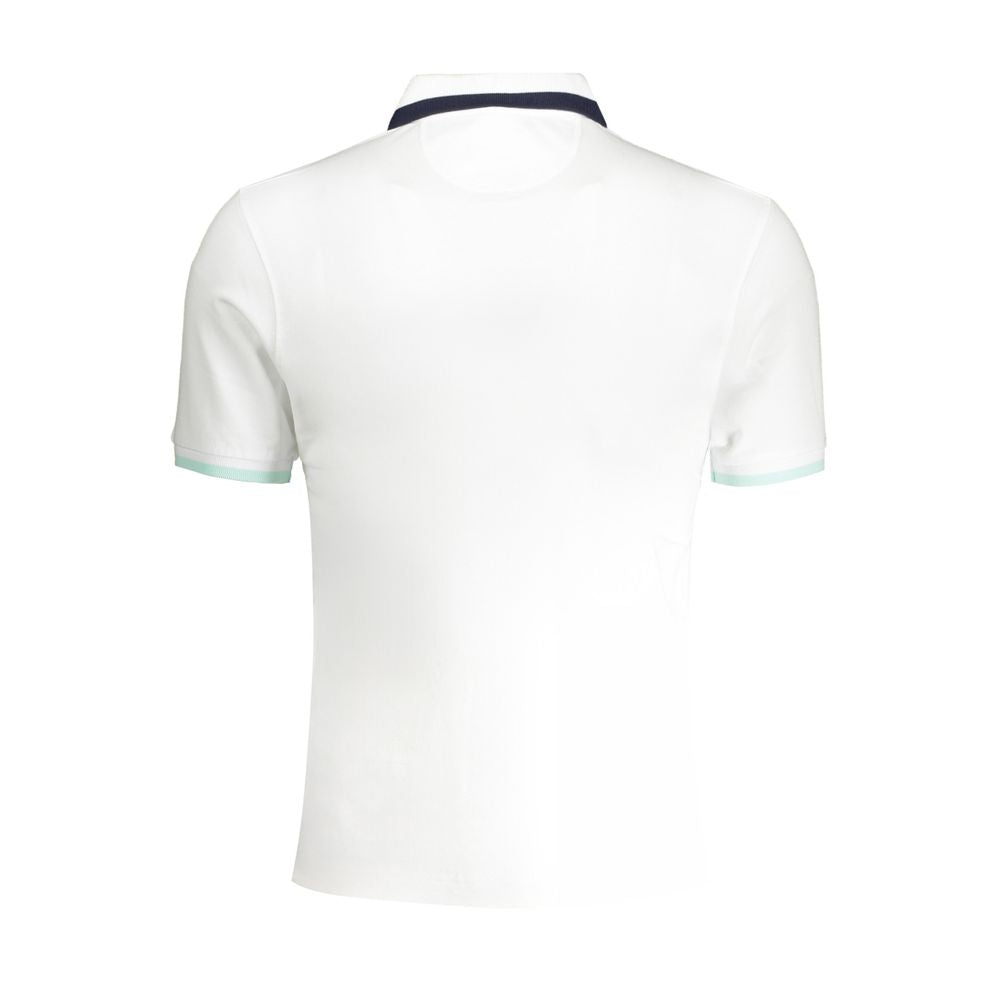 La Martina White Cotton Men's Polo Shirt - Luxe Nova