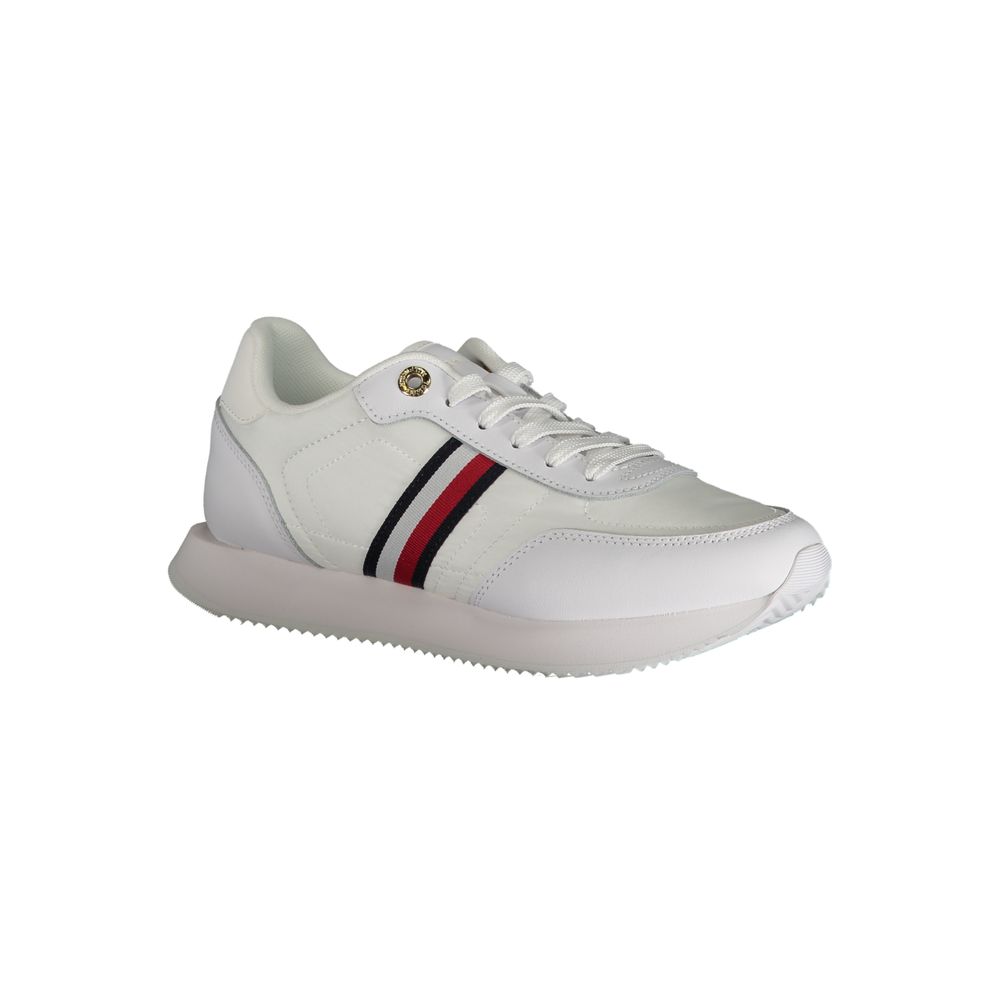 Tommy Hilfiger White Leather Women Sneaker - Luxe Nova