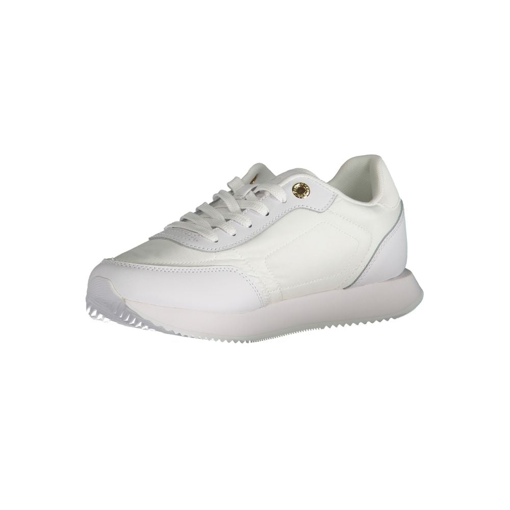 Tommy Hilfiger White Leather Women Sneaker - Luxe Nova
