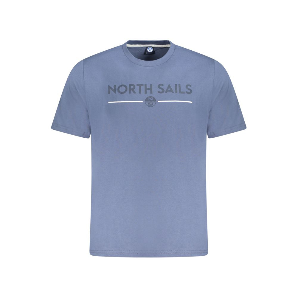 North Sails Blu Cotton Men T-Shirt - Luxe Nova