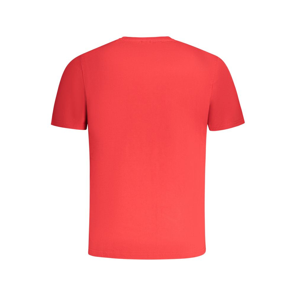 North Sails Red Cotton Men T-Shirt - Luxe Nova