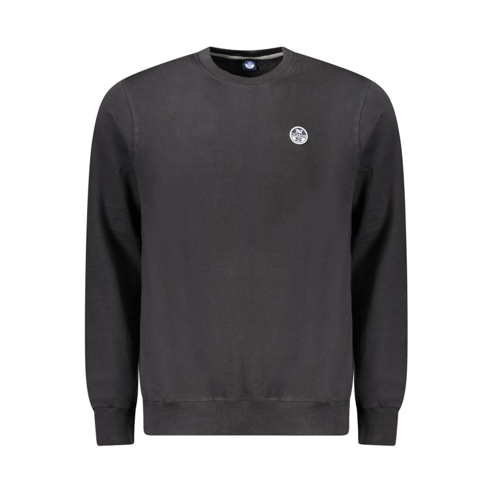 North Sails Black Cotton Men's Sweatshirt - Luxe Nova