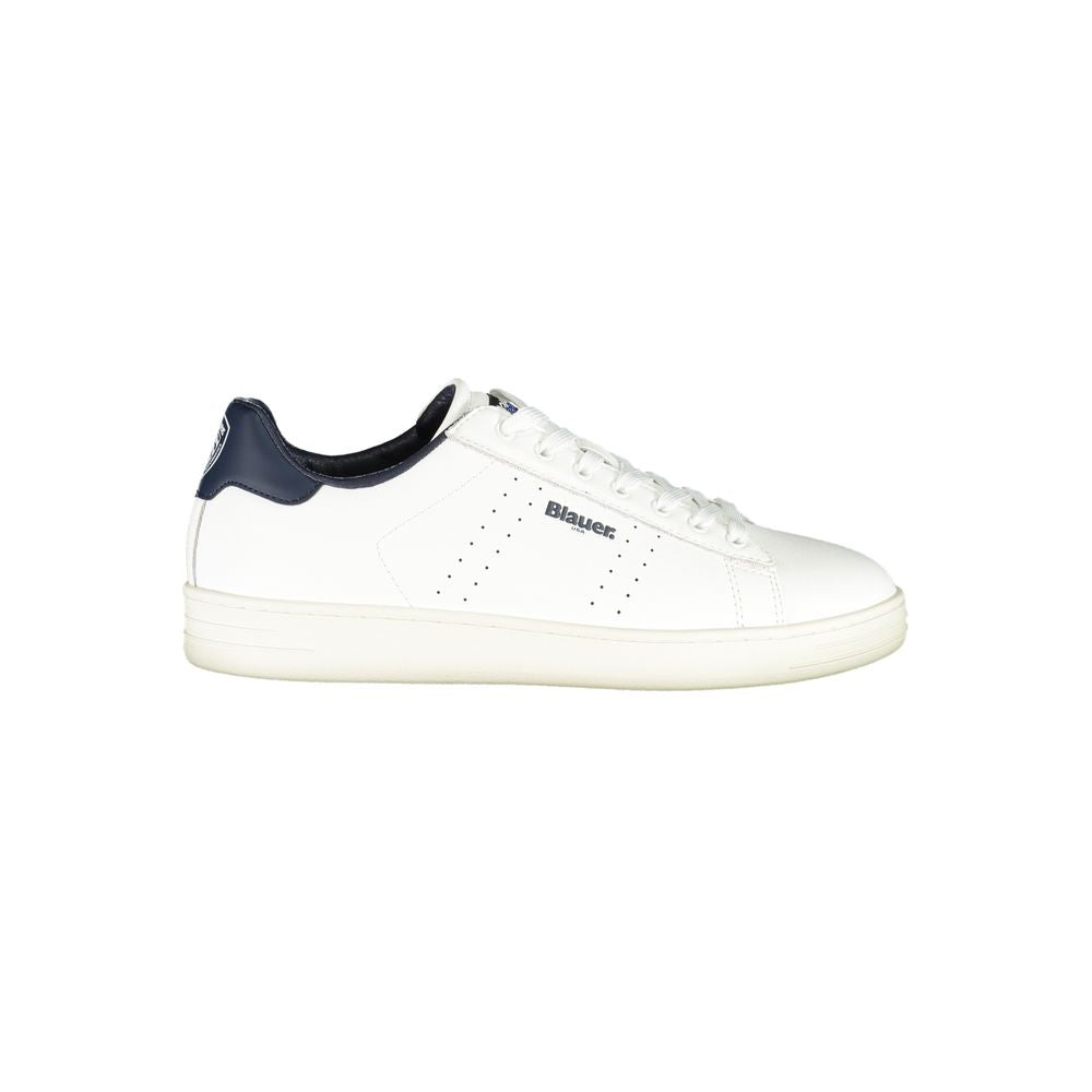 Blauer Bianco Polyurethane Men Sneaker - Luxe Nova