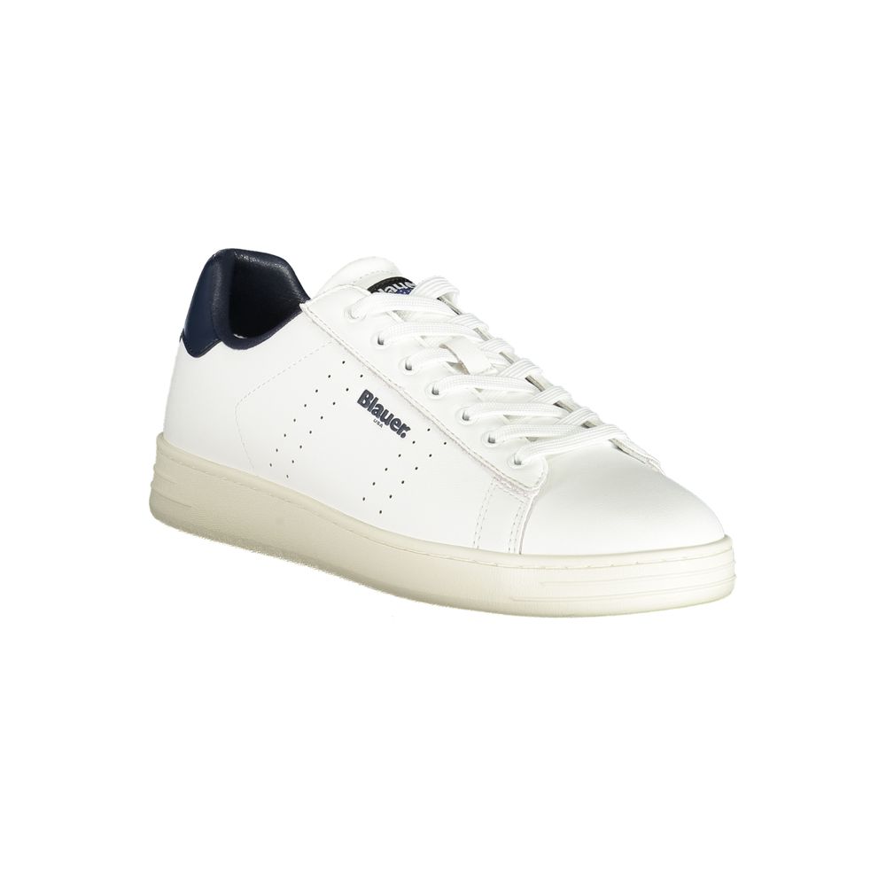 Blauer Bianco Polyurethane Men Sneaker - Luxe Nova