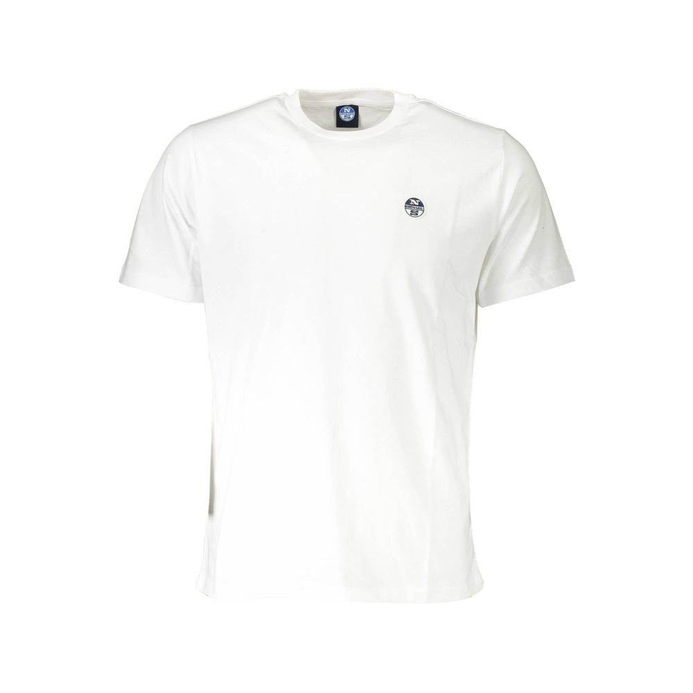North Sails Bianco Cotton Mens T-Shirt - Luxe Nova