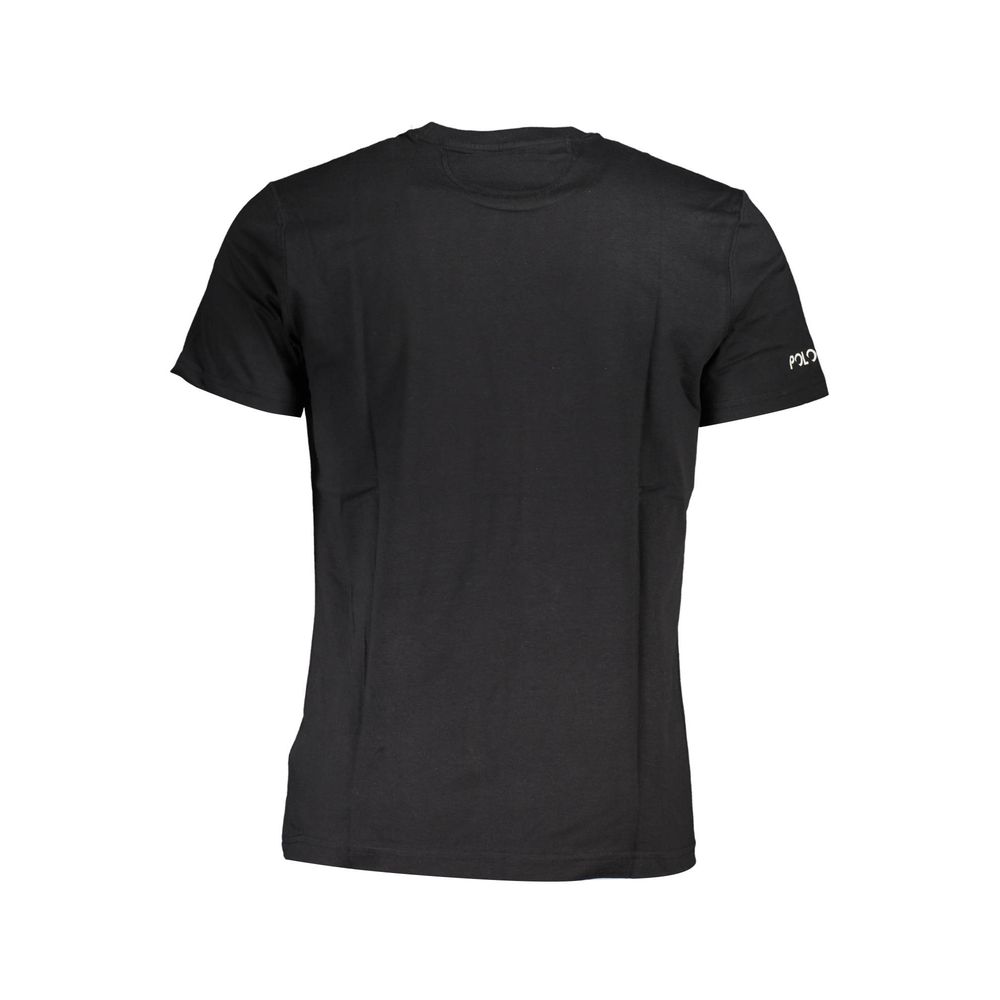 La Martina Black Cotton Men's T-Shirt - Luxe Nova