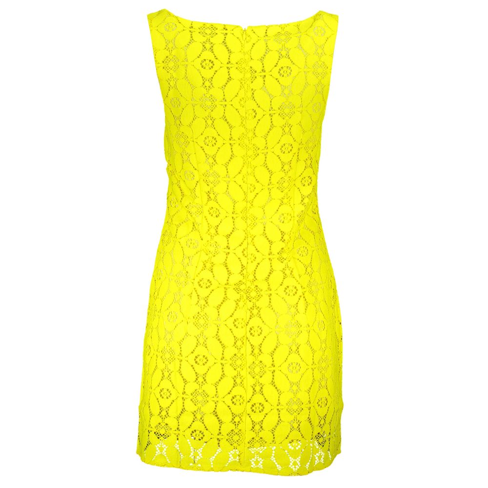 Desigual Yellow Polyester Women Dress - Luxe Nova