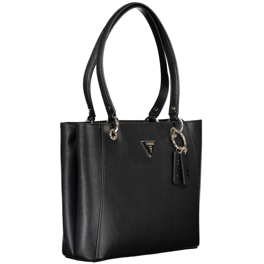 Guess Jeans Black Polyurethane Women Handbag - Luxe Nova