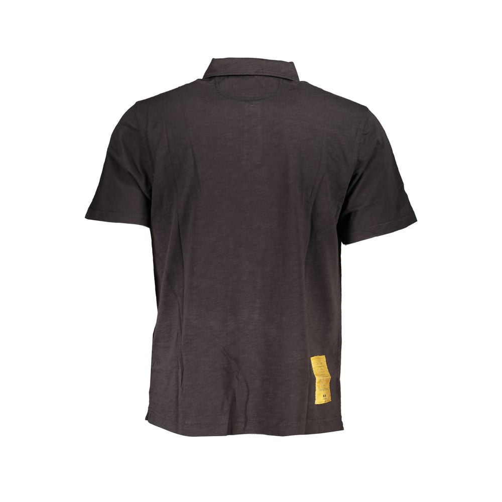 La Martina Black Cotton Men's Polo Shirt - Luxe Nova