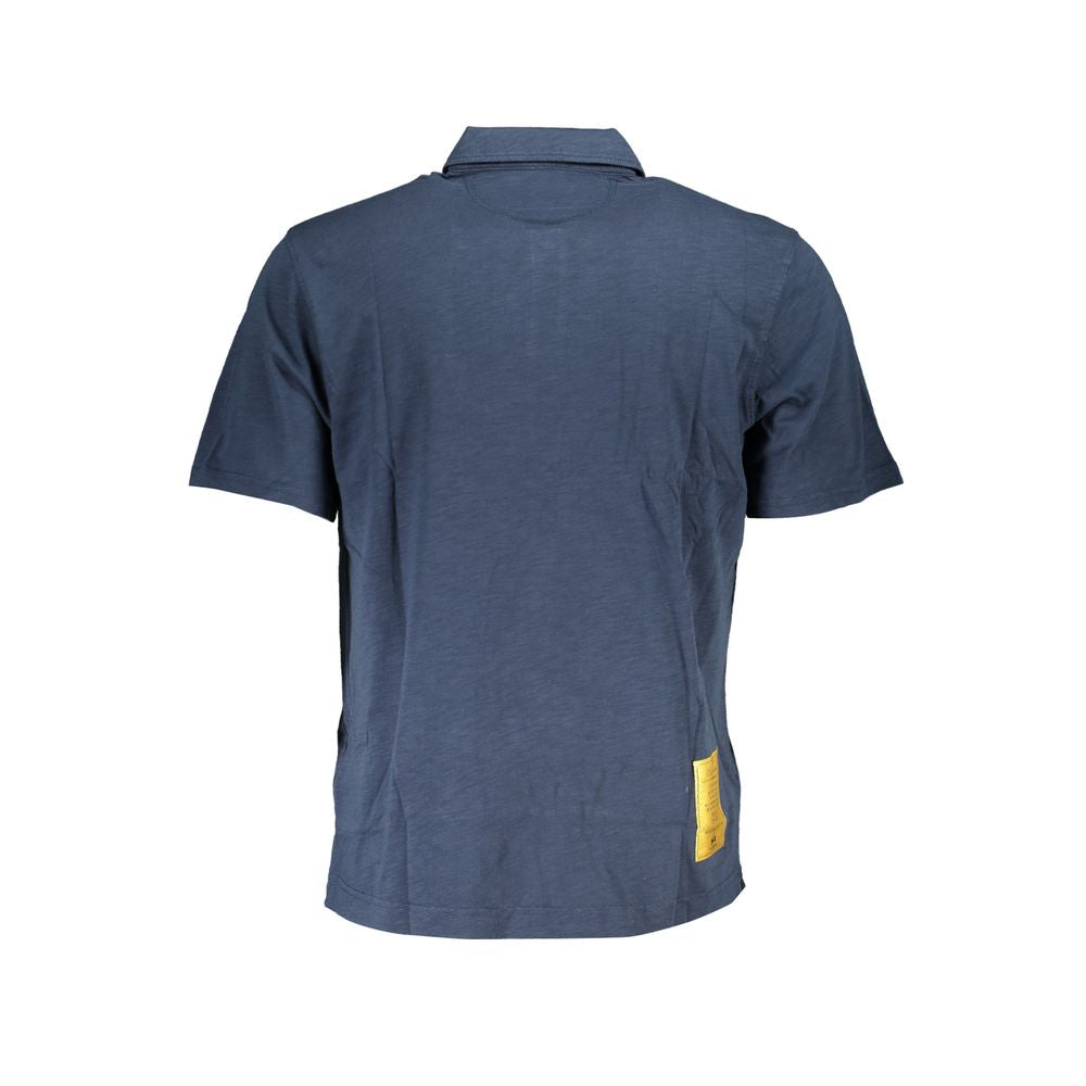 La Martina Blue Cotton Men Polo Shirt - Luxe Nova