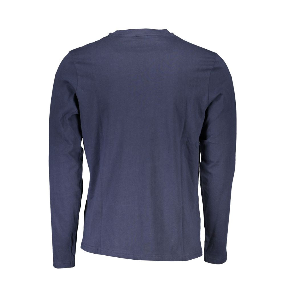North Sails Blu Cotton Men T-Shirt - Luxe Nova