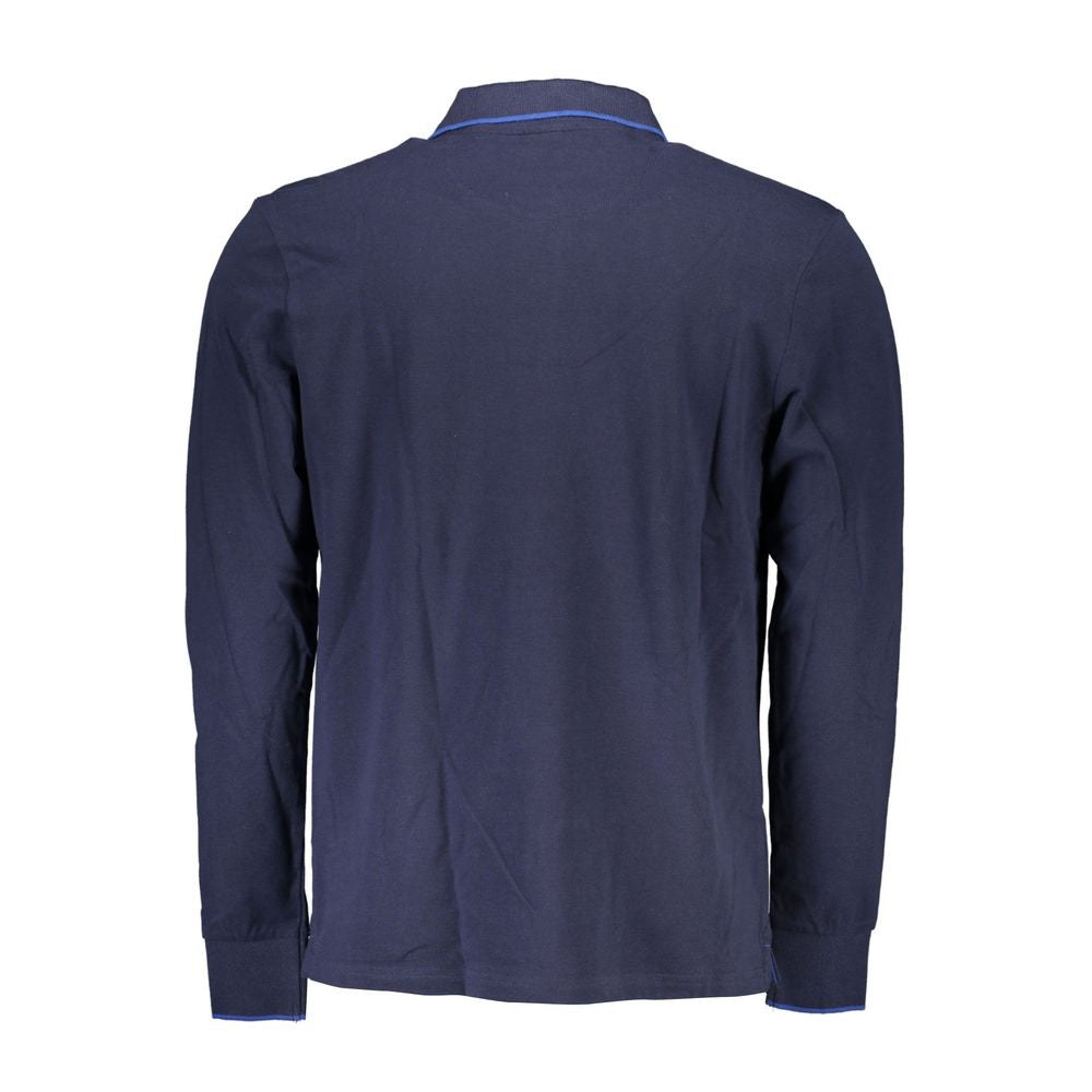 North Sails Blue Cotton Men Polo Shirt - Luxe Nova