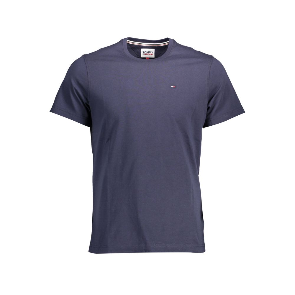 Tommy Hilfiger Blue Organic Cotton Men T-Shirt - Luxe Nova