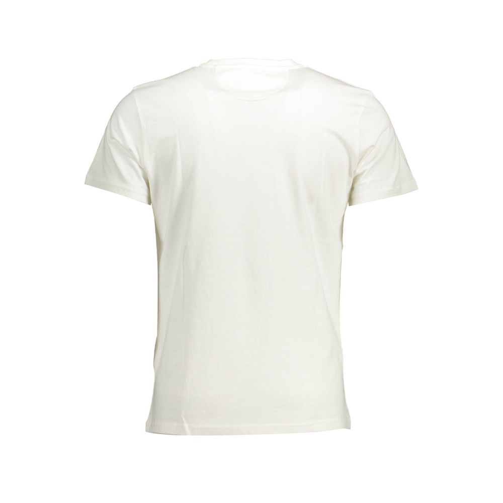 La Martina Bianco Cotton Men T-Shirt - Luxe Nova
