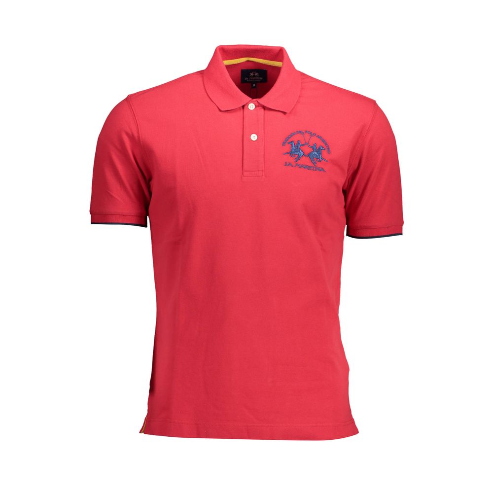 La Martina Elegant Pink Polo: Casual Luxury for Men - Luxe Nova