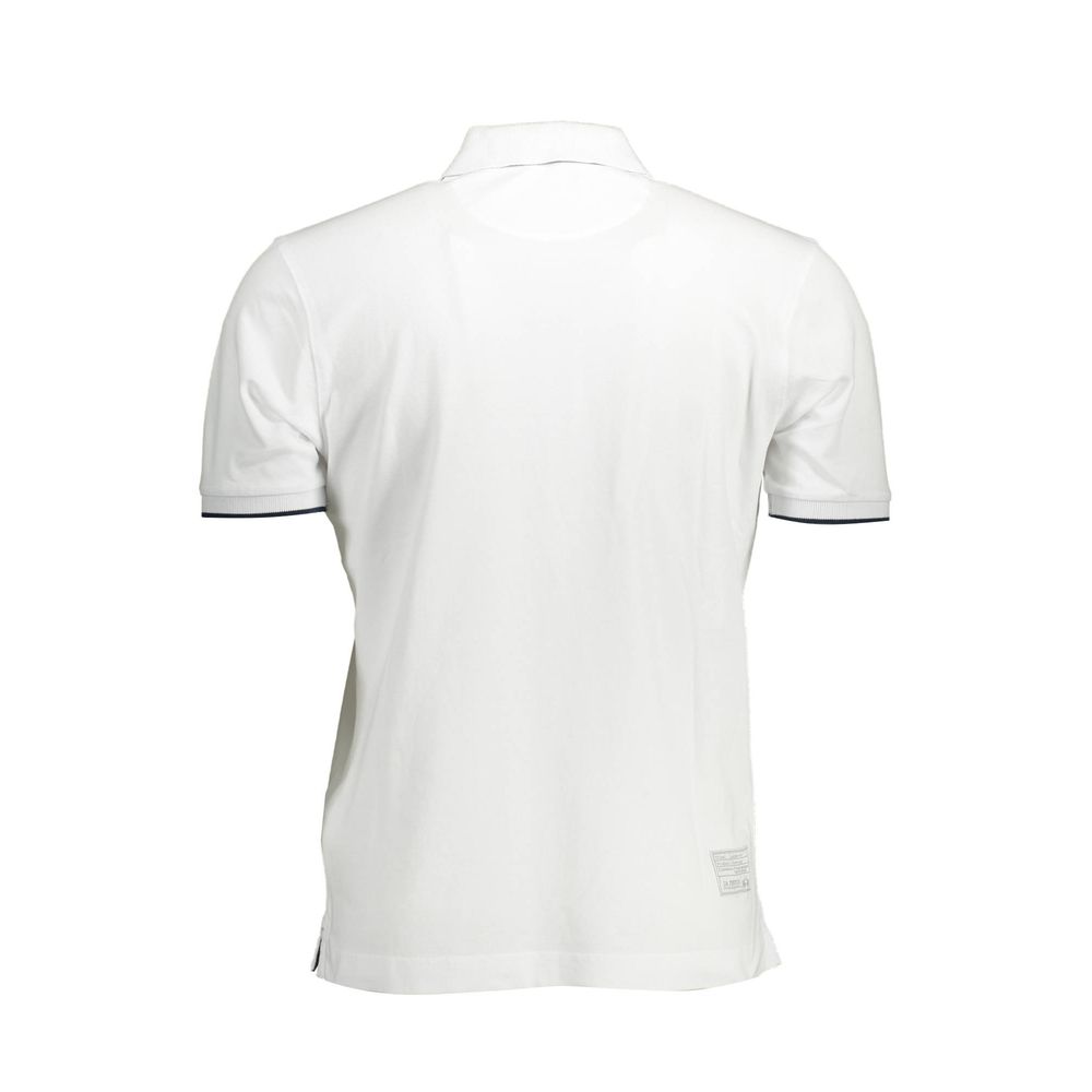La Martina White Cotton Men Polo Shirt - Luxe Nova