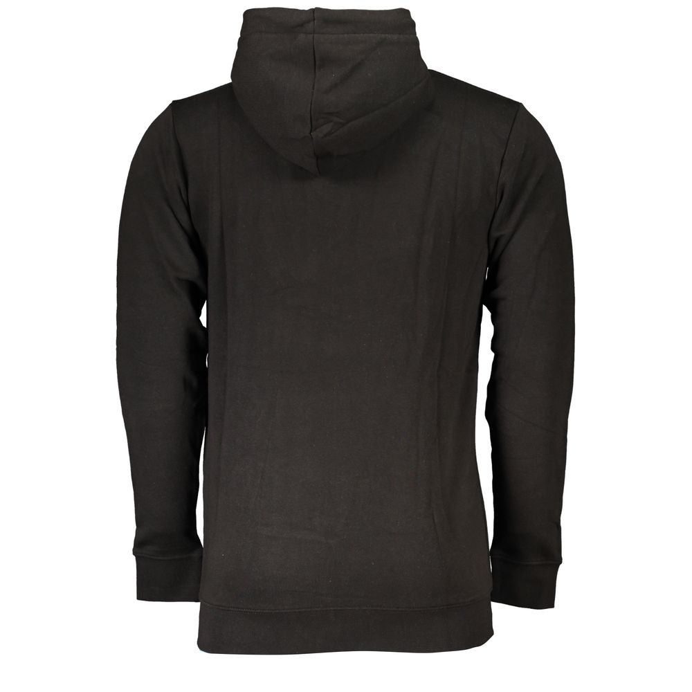Cavalli Class Black Cotton Men's Hooded Sweatshirt - Luxe Nova