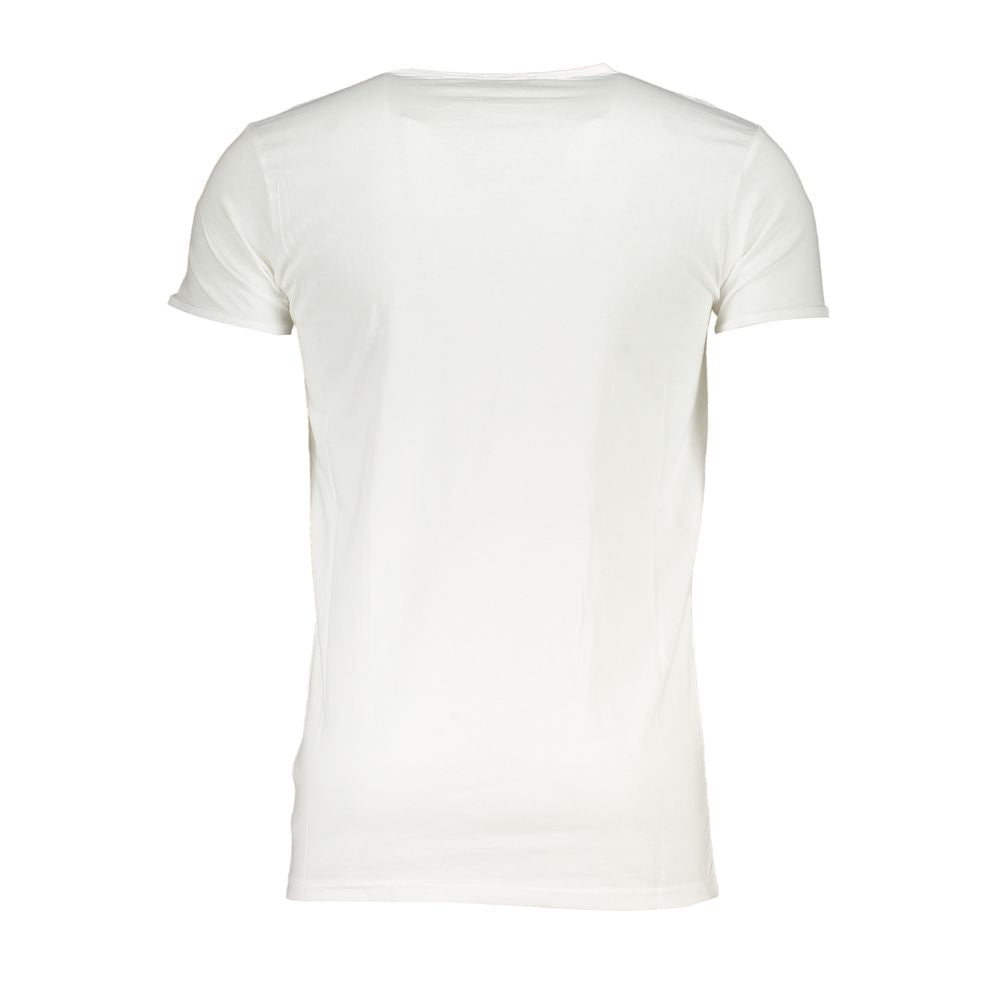Cavalli Class White Cotton Men's T-Shirt - Luxe Nova