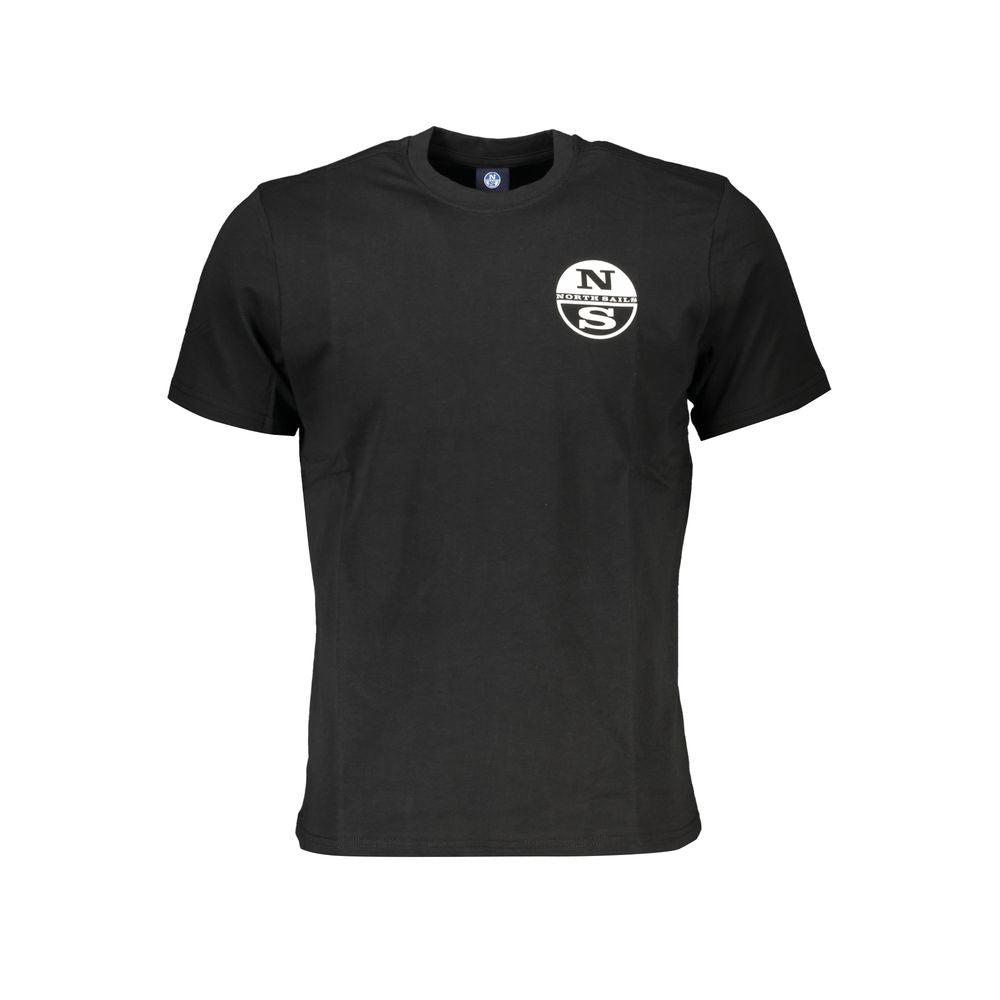 North Sails Black Cotton Men's T-Shirt - Luxe Nova