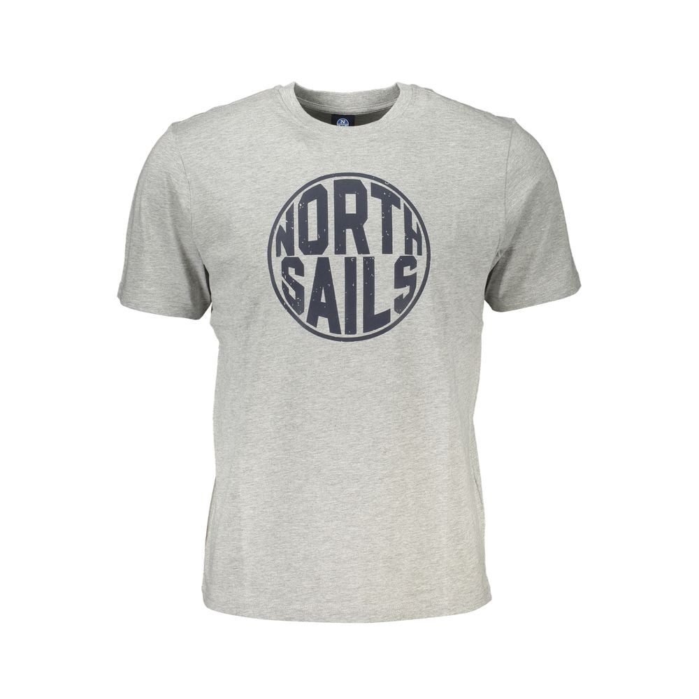 North Sails Brown Cotton Men T-Shirt - Luxe Nova