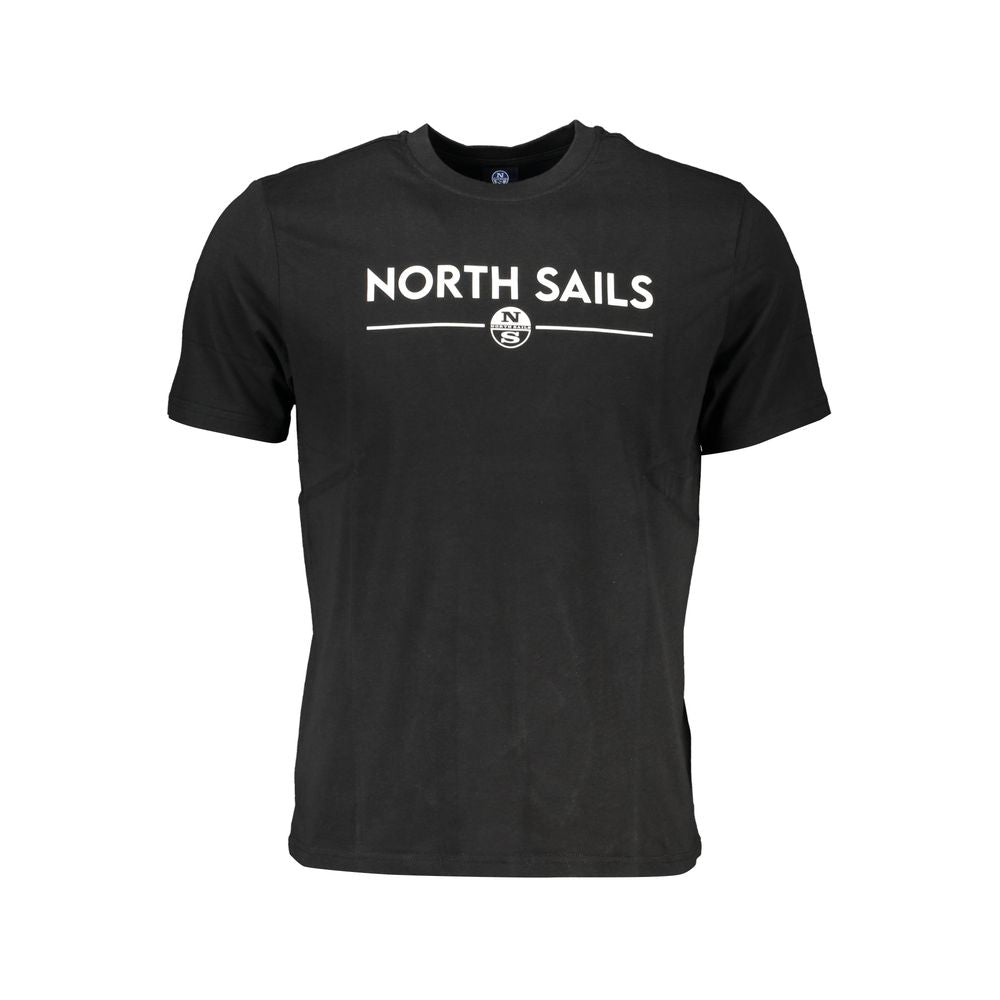North Sails Black Cotton Men's T-Shirt - Luxe Nova