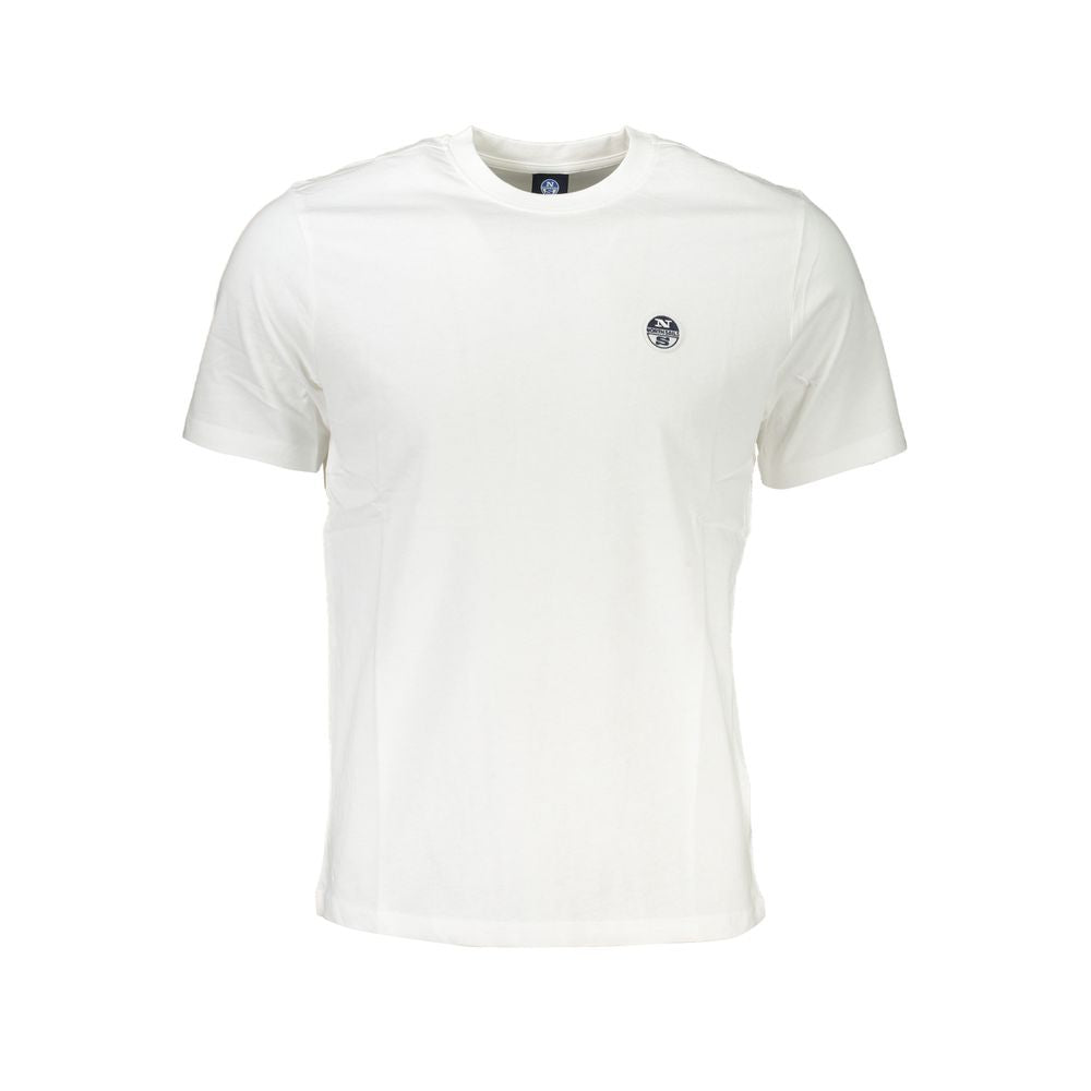 North Sails Bianco Cotton Men T-Shirt - Luxe Nova