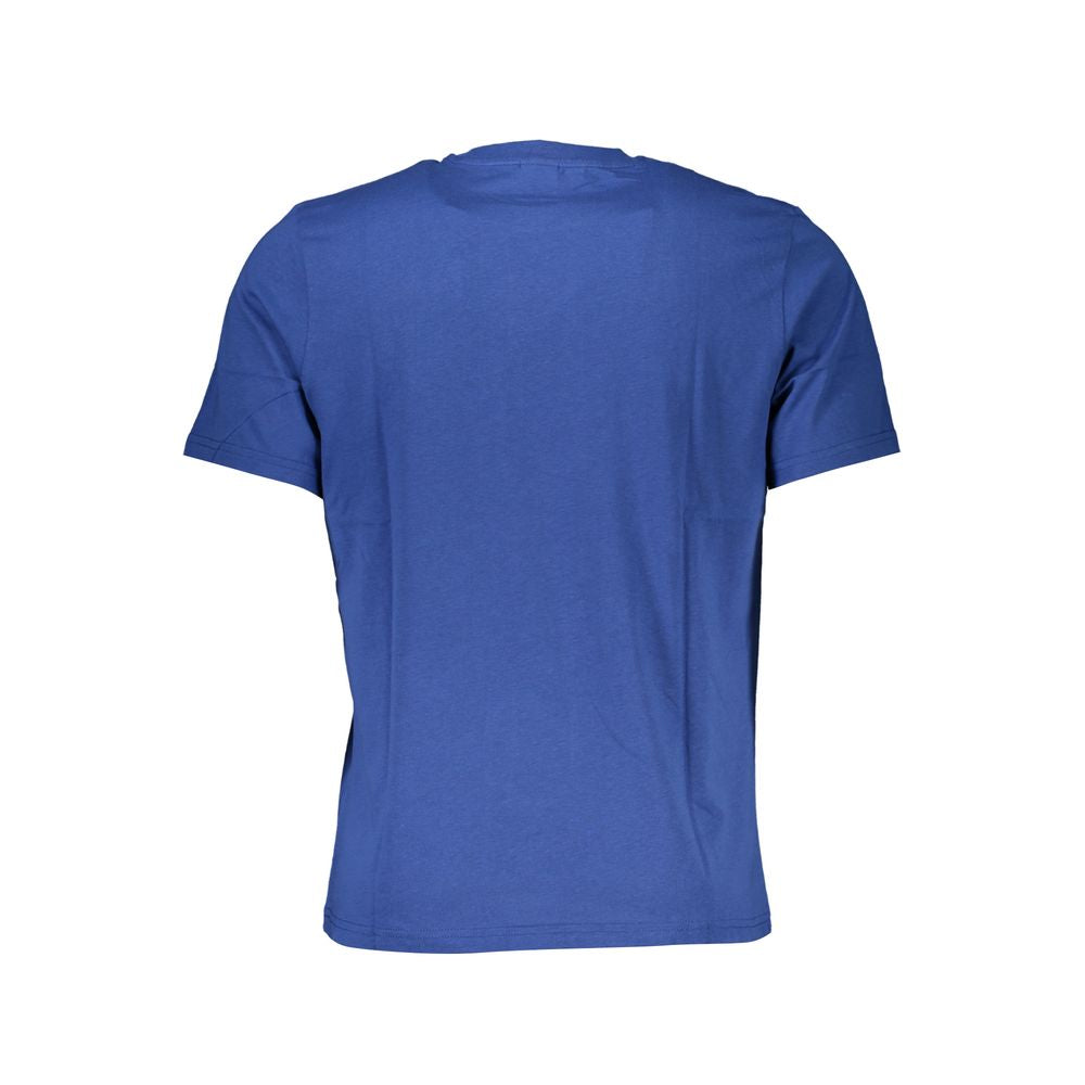 North Sails Blue Cotton Men T-Shirt - Luxe Nova