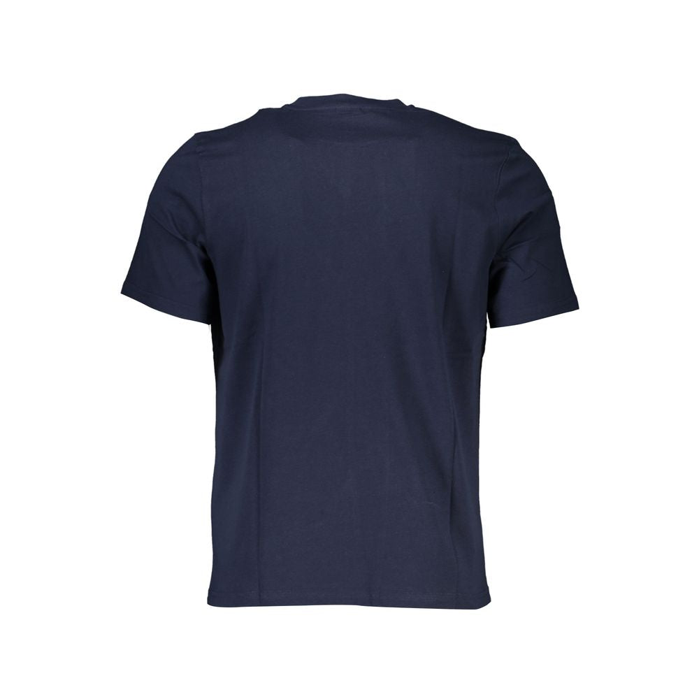 North Sails Blue Cotton Men T-Shirt - Luxe Nova