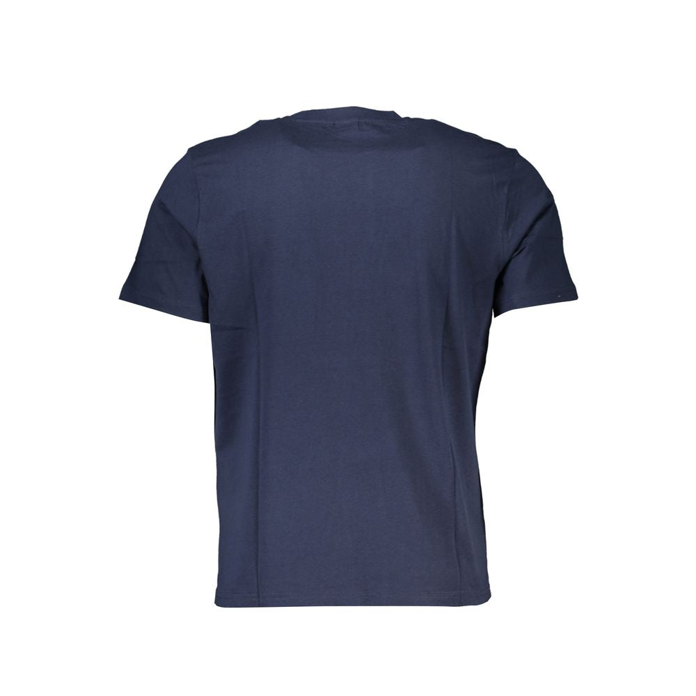 North Sails Blue Cotton Men T-Shirt - Luxe Nova