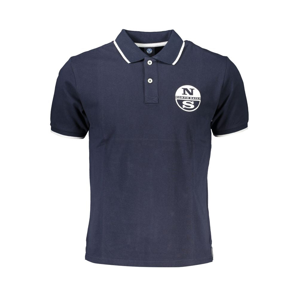 North Sails Blue Cotton Men Polo - Luxe Nova