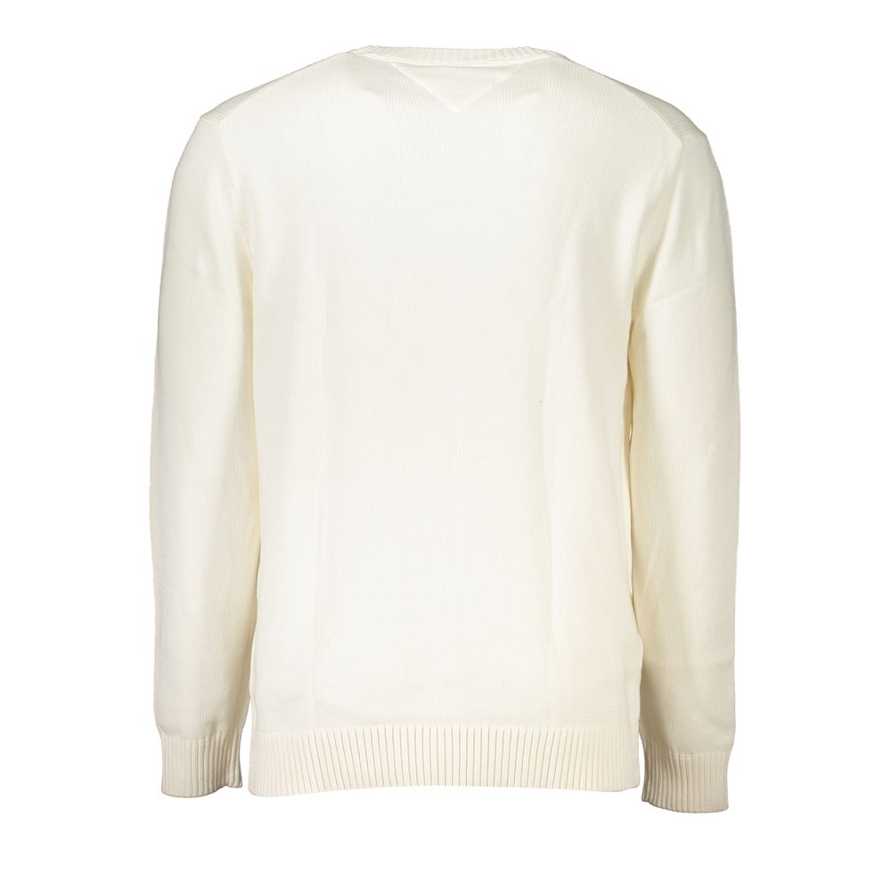 Tommy Hilfiger White Cotton Men's Sweater - Luxe Nova