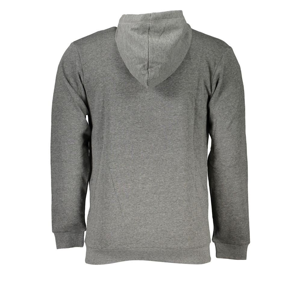 Sergio Tacchini Grigio Cotton Men's Hooded Sweatshirt - Luxe Nova