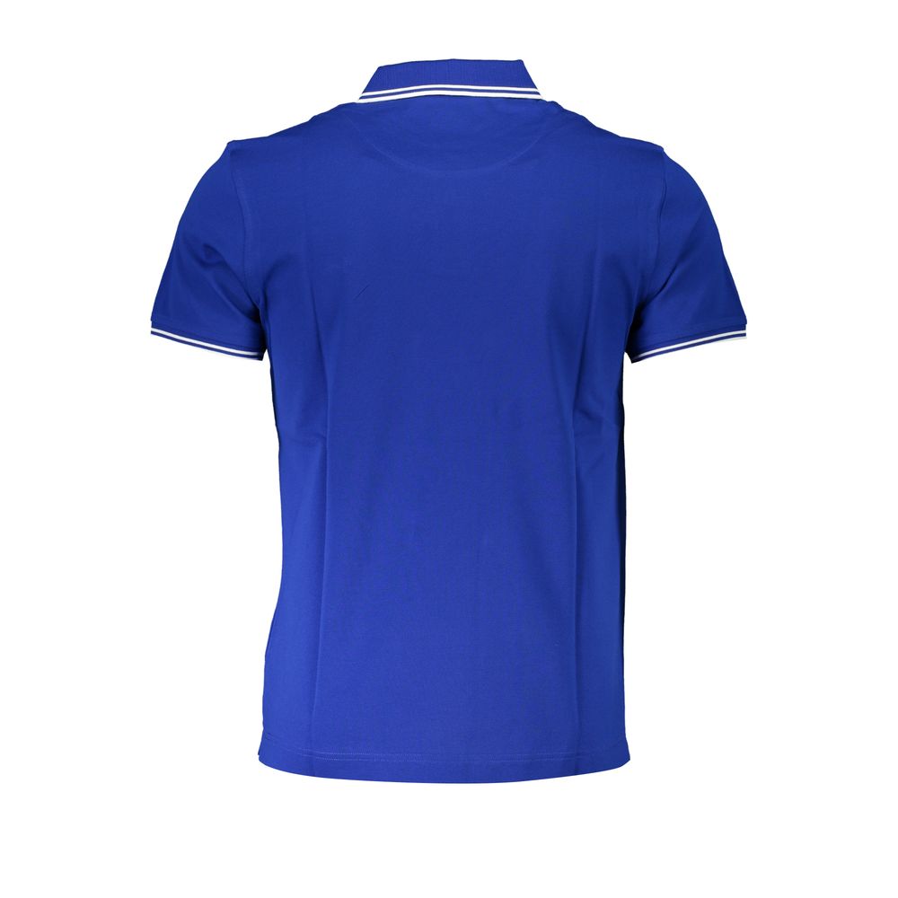 Harmont & Blaine Blu Cotton Men Polo Shirt - Luxe Nova