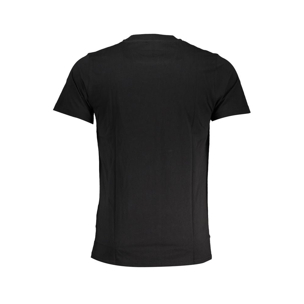 Cavalli Class Black Cotton Men T-Shirt - Luxe Nova