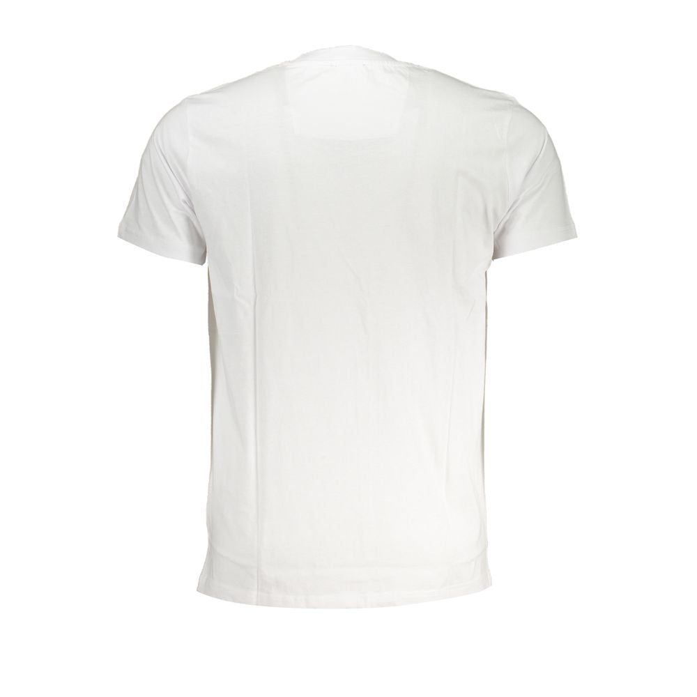 Cavalli Class Bianco Cotton Men T-Shirt - Luxe Nova