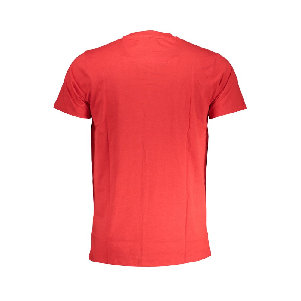 Cavalli Class Rosso Cotton Men T-Shirt - Luxe Nova