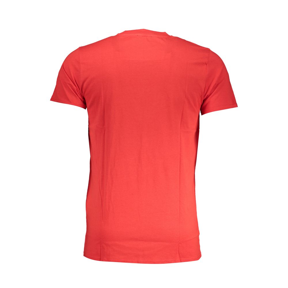 Cavalli Class Red Cotton Men T-Shirt - Luxe Nova